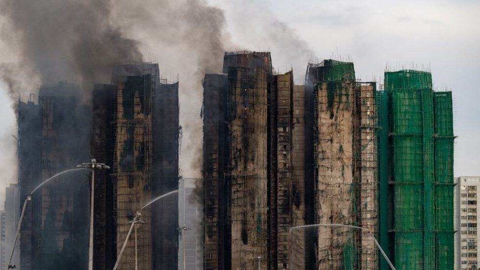 Hong Kong πυρκαγιά σε ουρανοξύστη